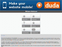 Tablet Screenshot of midwest-multicare.com